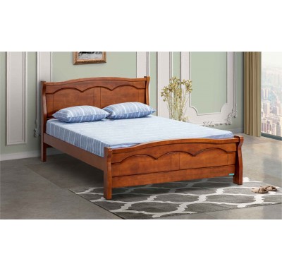 Evan Solid Wood Queen Bed by Damro - 78"x60" ( 6.5' x 5' )